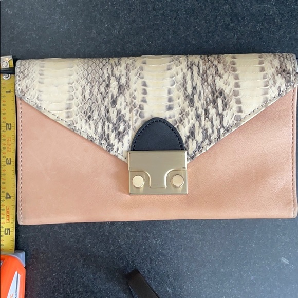 Loeffler Randall Vachetta/Python crossbody Wallet - Picture 8 of 11